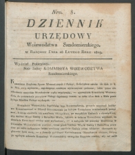 dziennik urzedowy woj.sandomierskiego 1819-8-00001